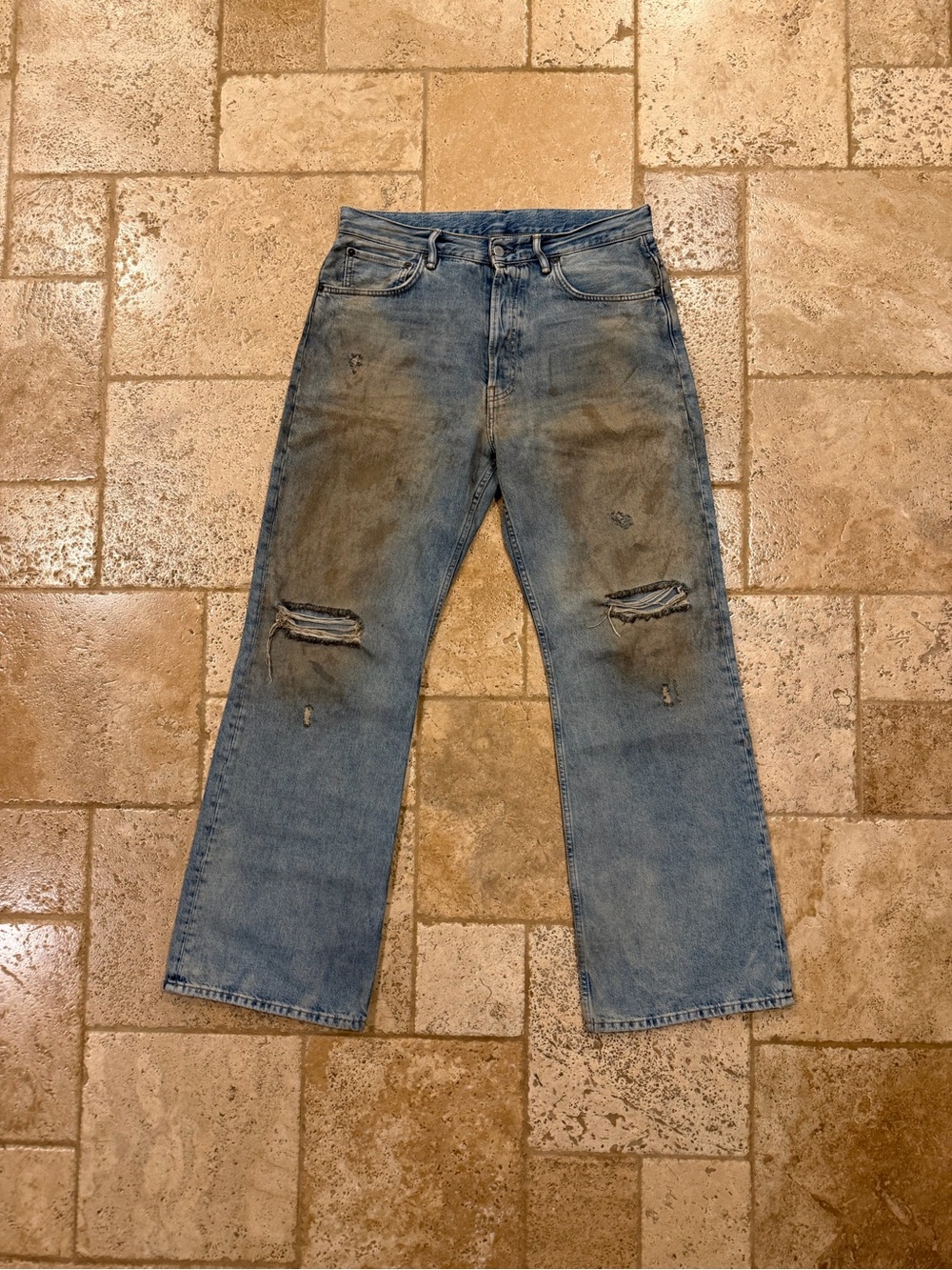 Acne Studios Penecillin 2021M Dirty Wash Denim Jeans